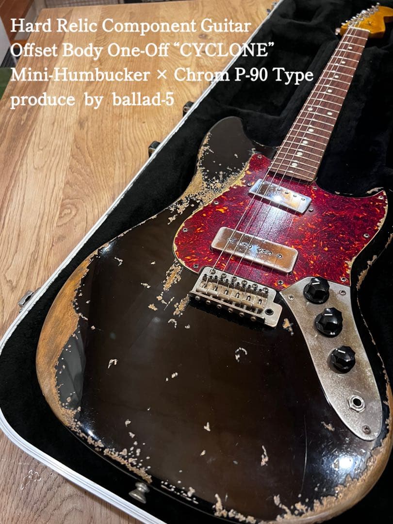 ハードレリックオフセットムスタングボディ/サイクロン ミニハム&P-90タイプ