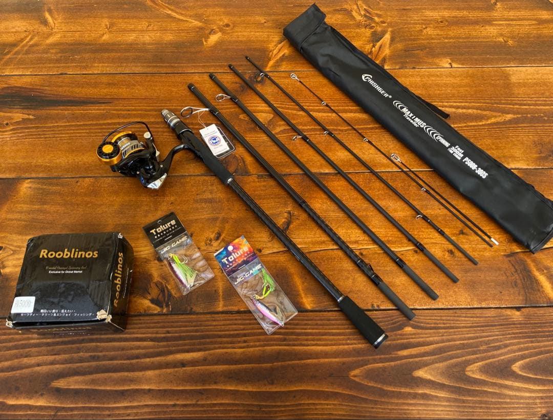 釣り竿セット　ライトショアジギング 10ft 6Pパックロッド　5000番リール