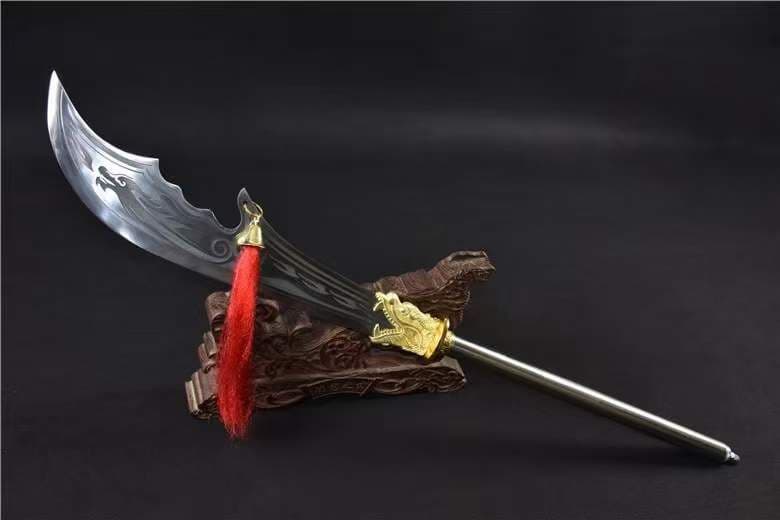 新型：関雲長（ゴールド） 古兵器 武具　刀装具　模造刀 居合刀 長尺