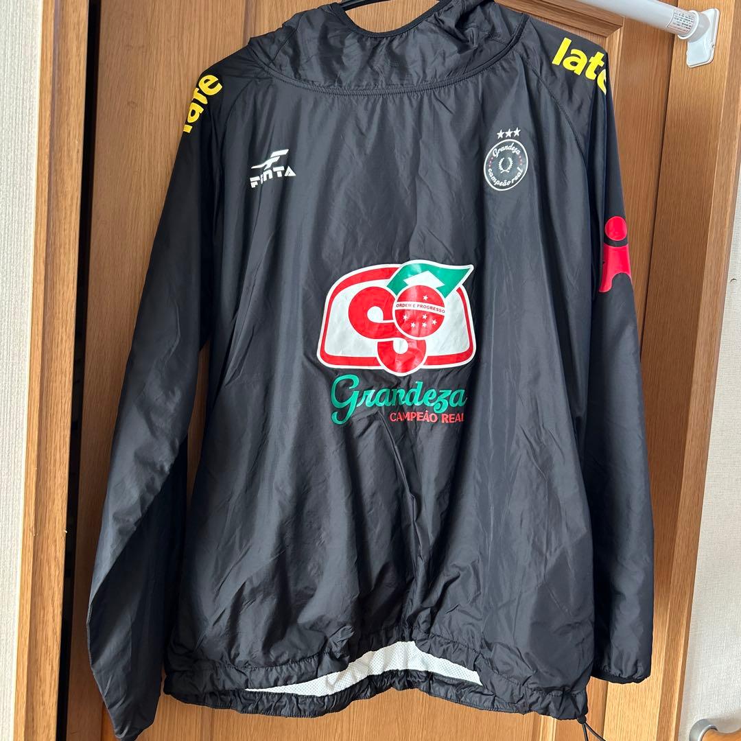 Finta フード付きウィンドブレーカー 黒　上下セット