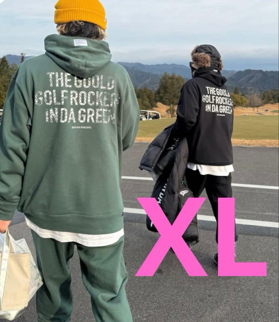 XL goold golf rockers スネークフーディー セットアップ 緑