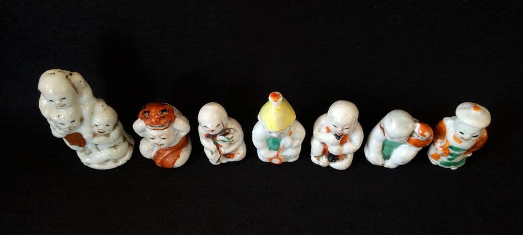 磁器人形　７点　子供　唐子　童子