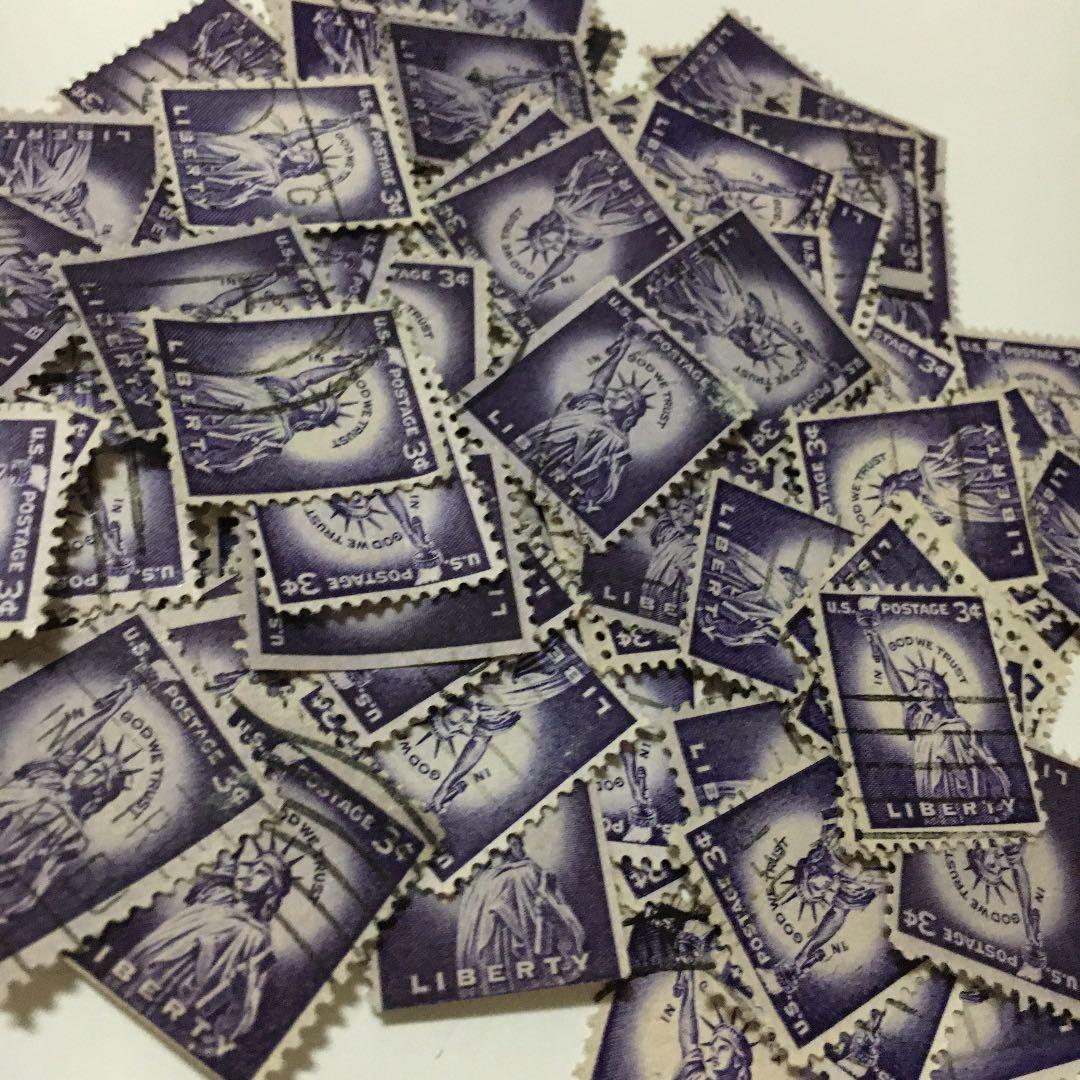 海外切手 自由の女神100枚 同梱250円