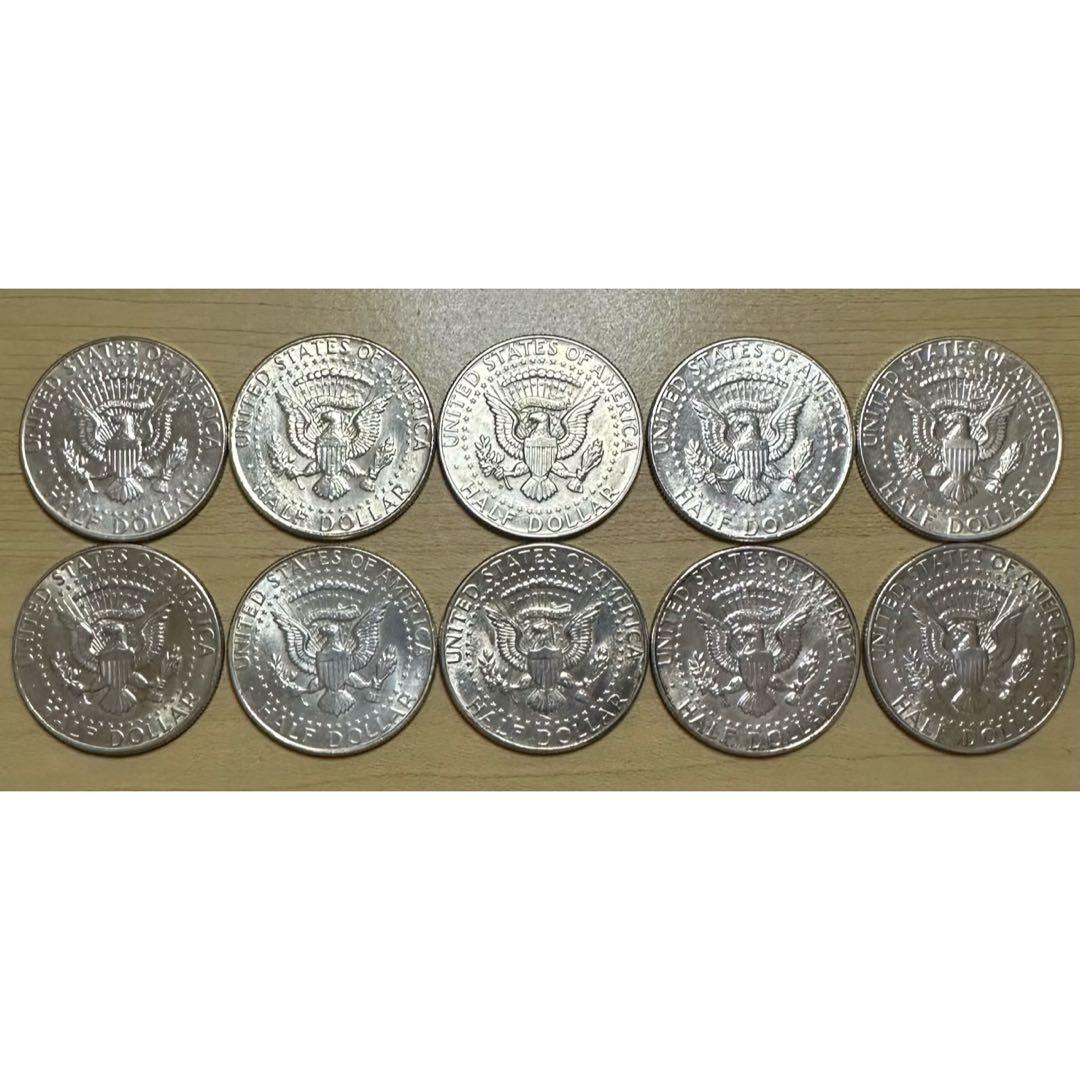 ケネディ ハーフダラー 1964年 10枚 銀貨 シルバー 銀品位90 a