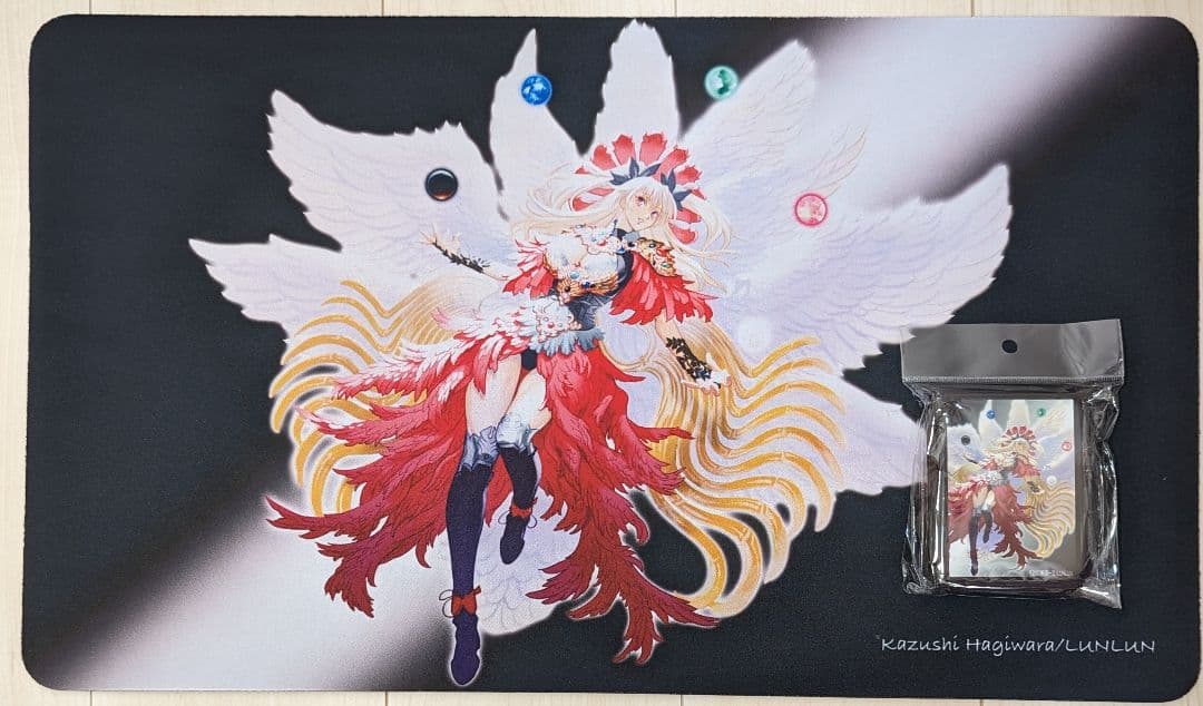 【未使用】5大元素の天使　萩原一至氏　プレイマット＋スリーブ　セット