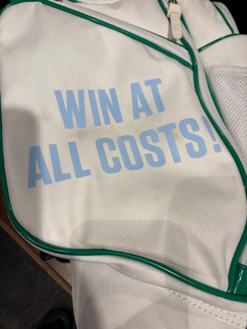 まる　希少　WAAC キャディバック　ホワイト/グリーン