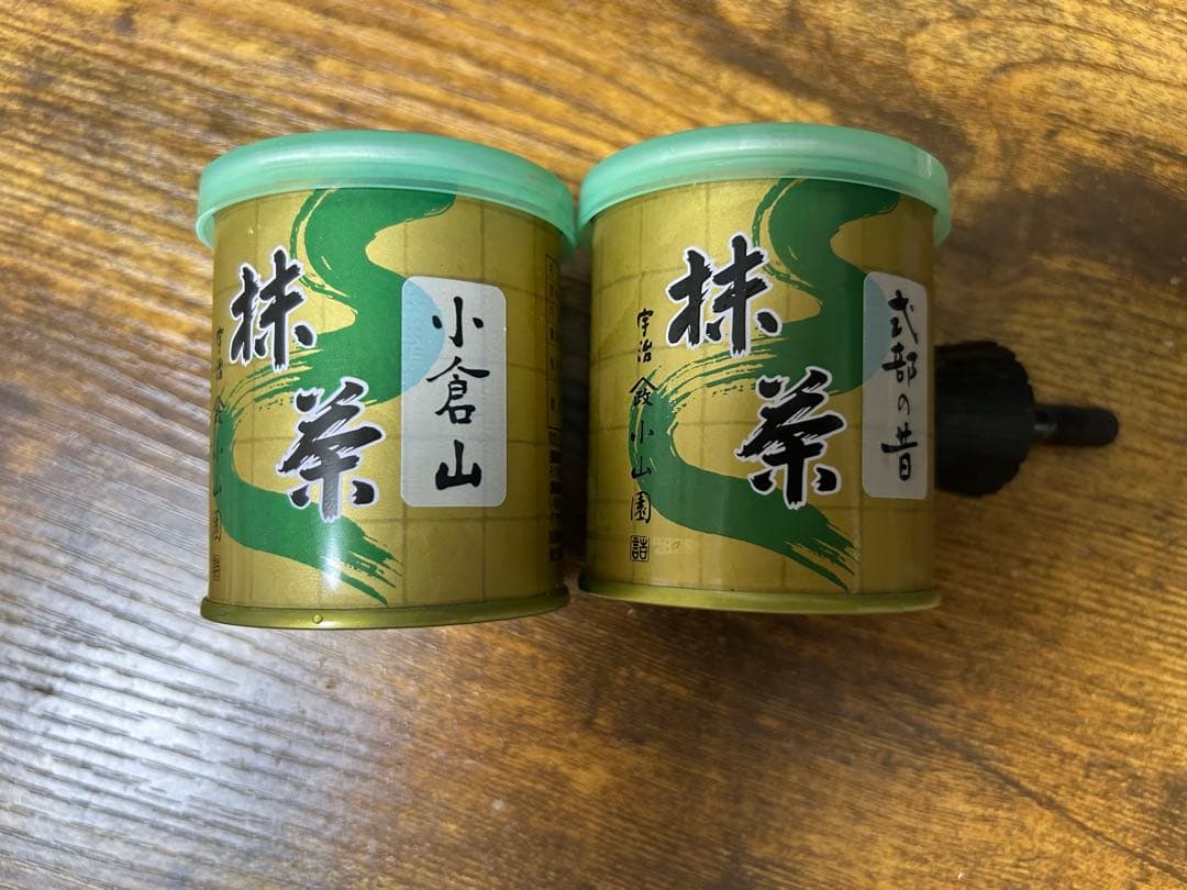 山政小山園 小倉山30g缶×1、式部の昔30g缶×1 合計２缶　新品未開封