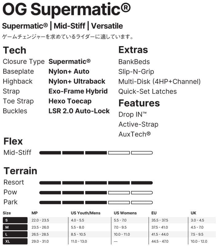 25-26 NIDECKER OG Supermatic スーパーマチック 新品