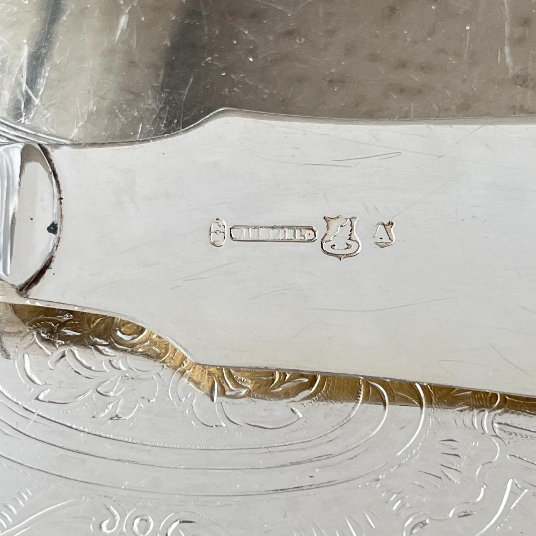 【Samuel Biggin & Son】【白蝶貝/純銀継手】サーバーセット