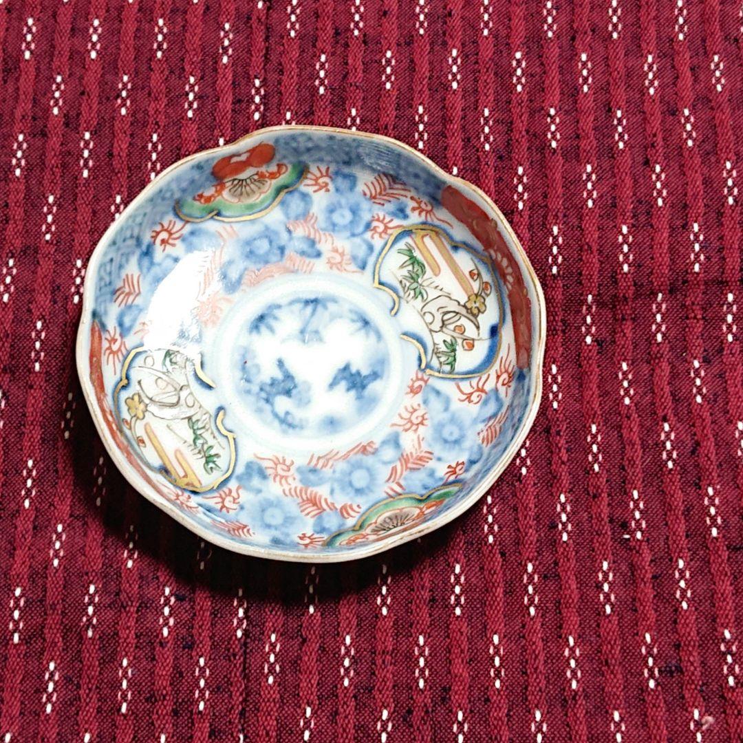 古伊万里の 絵皿 ４枚セット