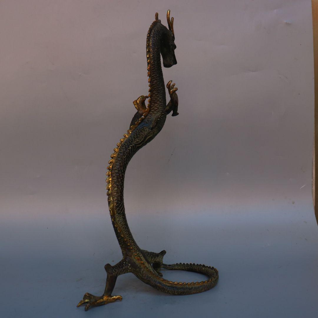 銅 重工 ドラゴン 装飾品 工芸品 美術品 置物