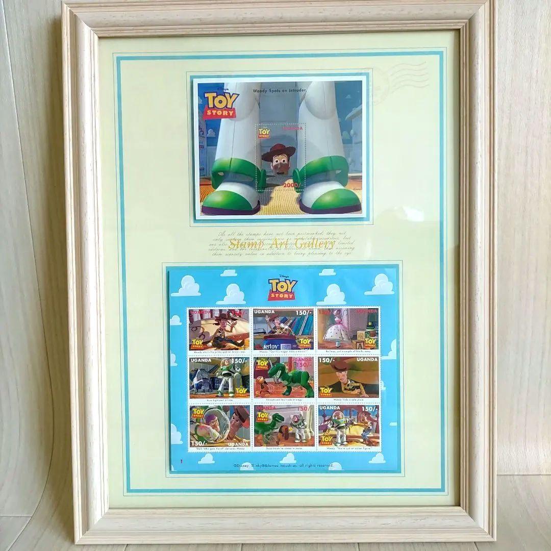 ◼️トイストーリー◼️スタンプアートギャラリー コレクション説明書木製額　美術品