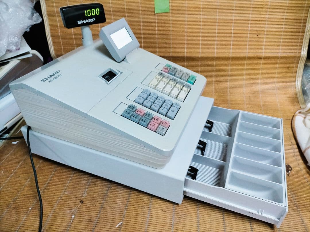 シャープレジスター　XE-A207　PC連携売上管理設定無料　311000