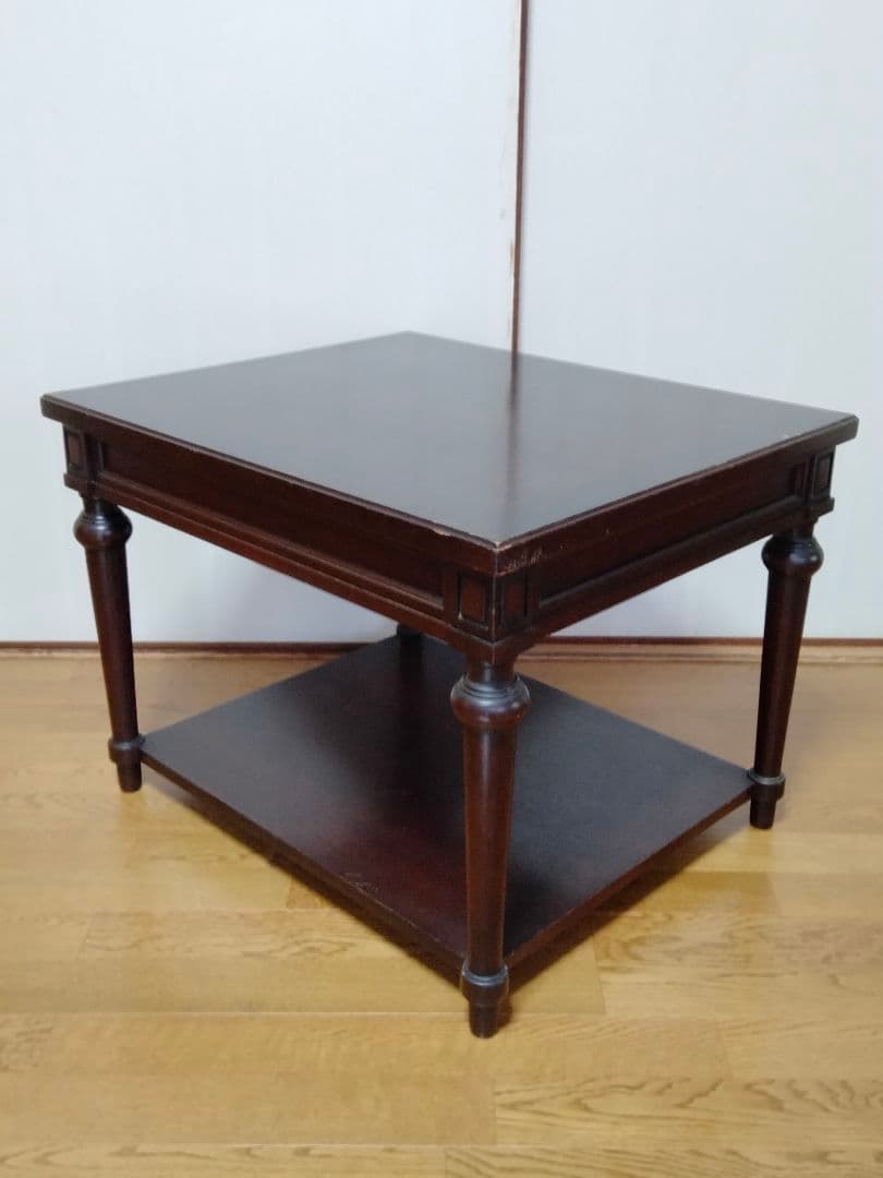 【カリモク】昭和レトロ　サイドテーブル　ドマーニ