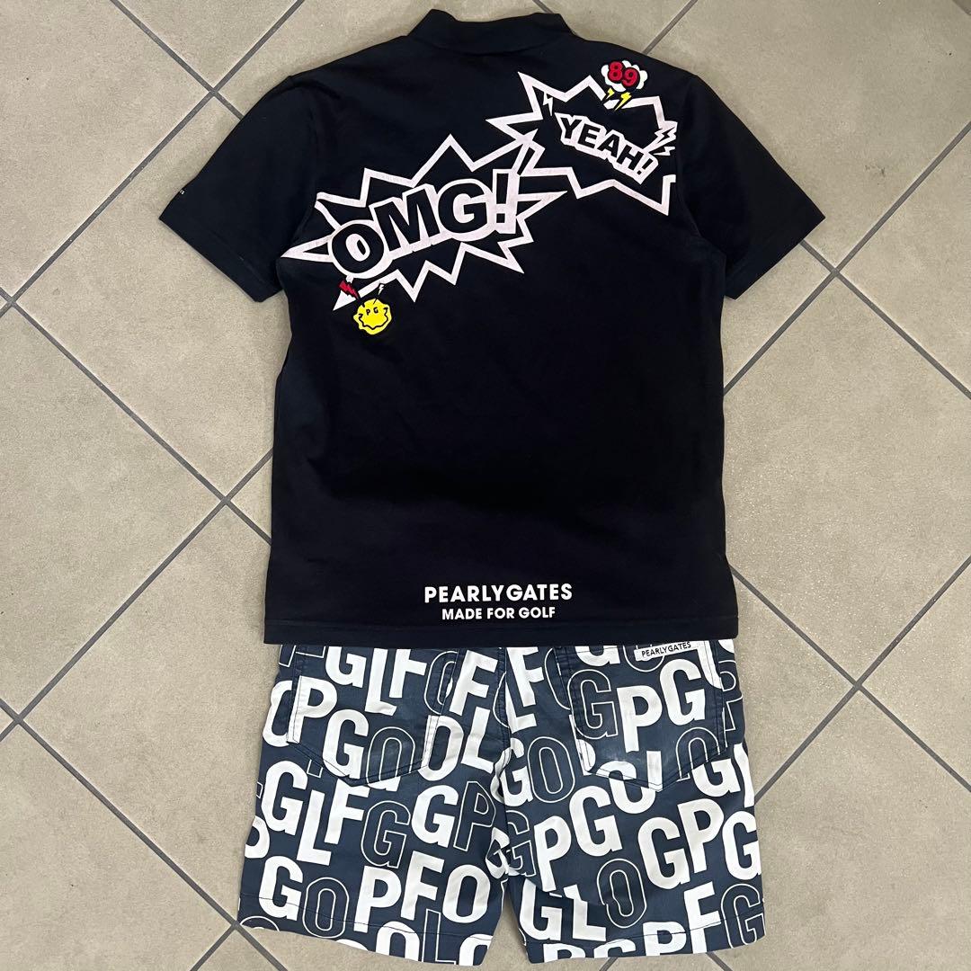 Pearly gates パーリーゲイツ　セットアップ　メンズ　S 総柄　半袖