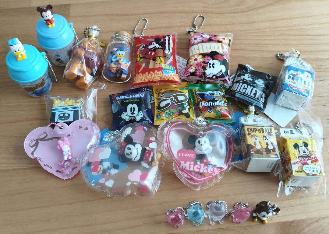 【22点まとめ★】懐かしい ディズニーキャラクター　キーホルダー