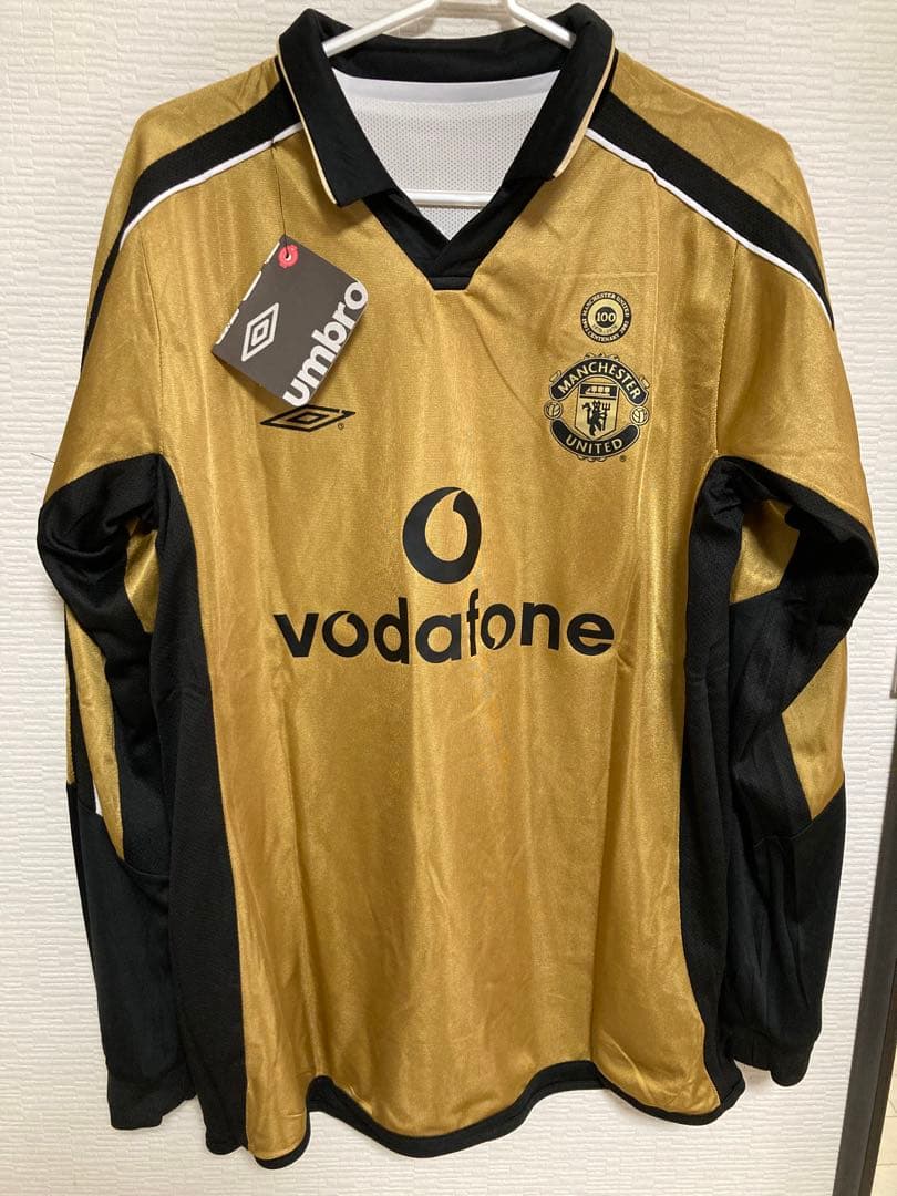 レア商品！02-03マンチェスターユナイテッド100周年 ベッカム ユニフォーム