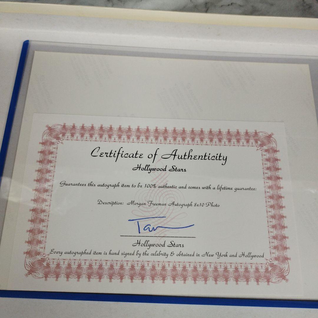 ハリウッド　モーガン・フリーマン　直筆サイン入り8Ｘ10フォト 証明書付き
