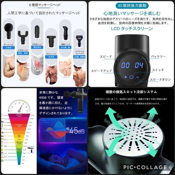 本格的プロ施術をご自宅で❣いつでも手軽に筋膜リリース♪❤プロ用マッサージガン