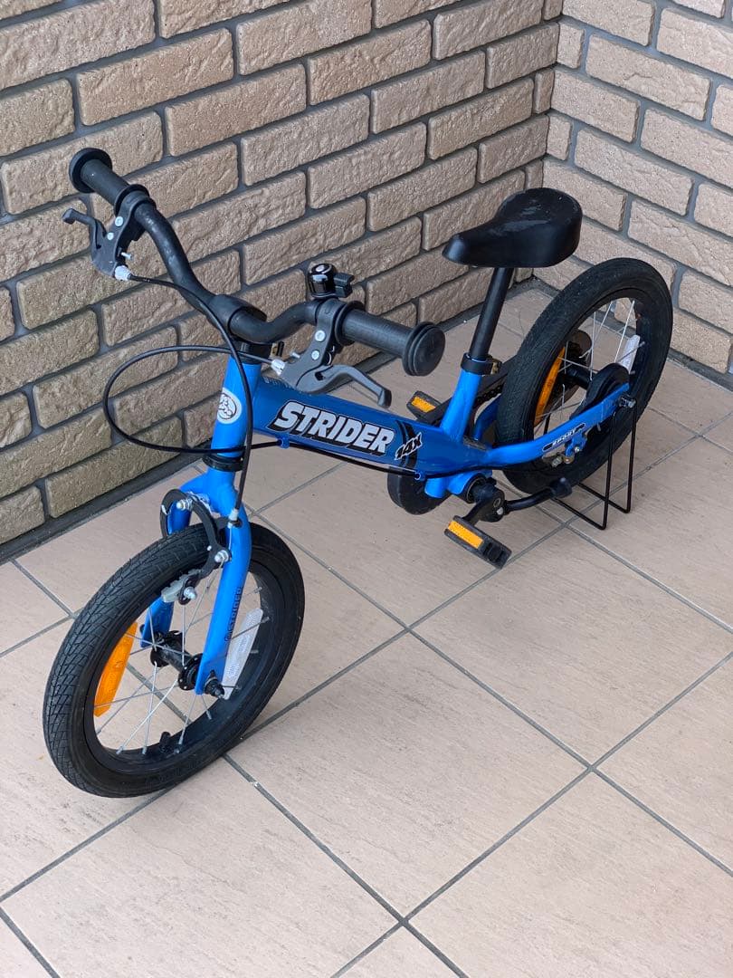 【美品】STRIDER 14X ブルー ペダル&キックスタンド付き