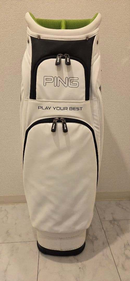 PING キャディバッグ ホワイト・グリーン　CB-P191