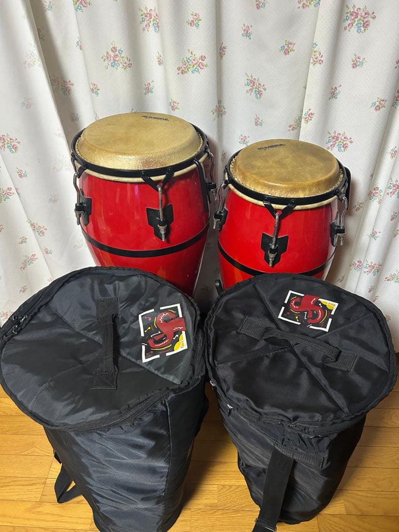MEINL コンガ 2台 セット レッド