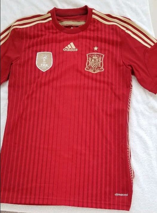 イニエスタ　直筆サイン　サイン　スペイン代表　ユニフォーム　2014ブラジルWC