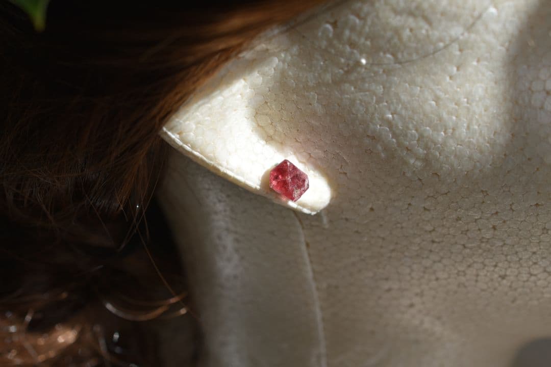 ✦レッドスピネル✦　K18 レッドスピネルピアス