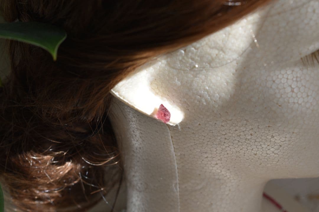 ✦レッドスピネル✦　K18 レッドスピネルピアス