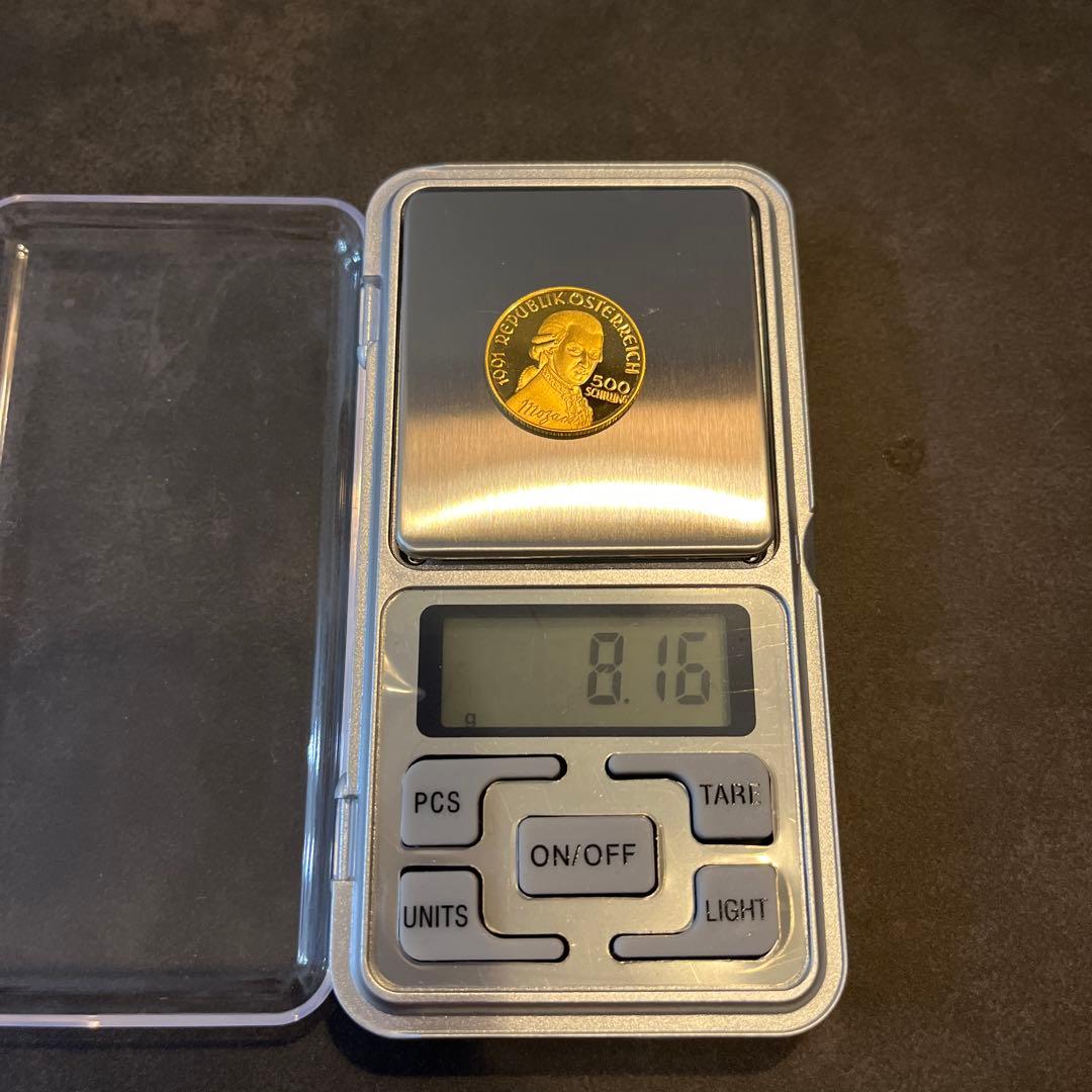 モーツァルト没後200年記念 金貨 8g K24