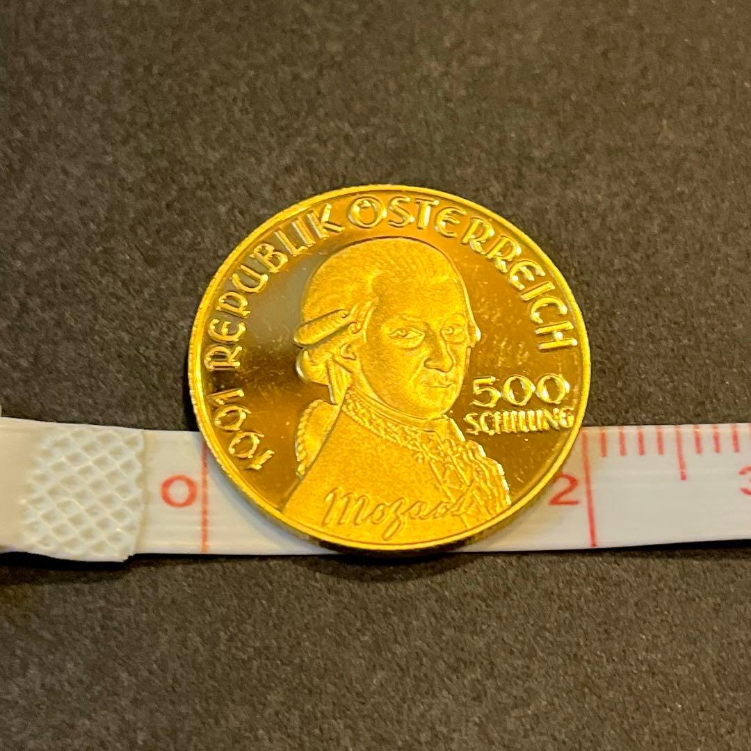 モーツァルト没後200年記念 金貨 8g K24