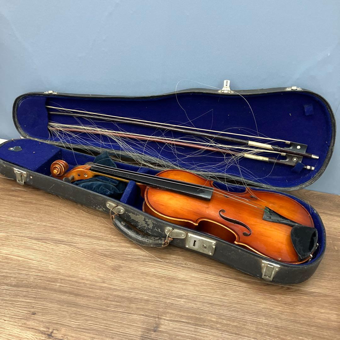 ジャンク品 昭和レトロ SUZUKI スズキ バイオリン 希刻印 ケース