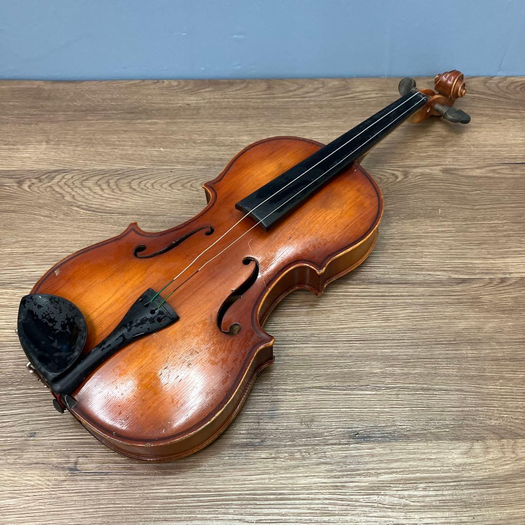 ジャンク品 昭和レトロ SUZUKI スズキ バイオリン 希刻印 ケース