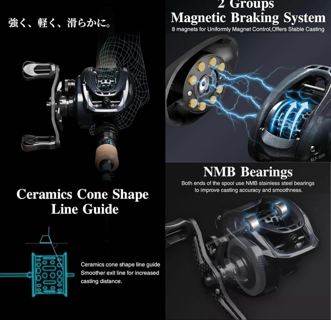 TSURINOYA ベイトフィネス リール ジーニアス