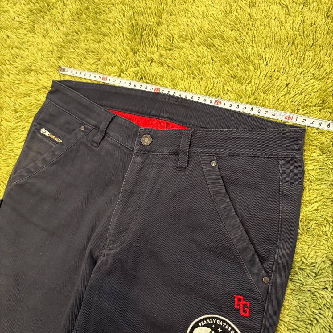パーリーゲイツ PEARLYGATES メンズパンツ 暖パン ワッペン サイズ5