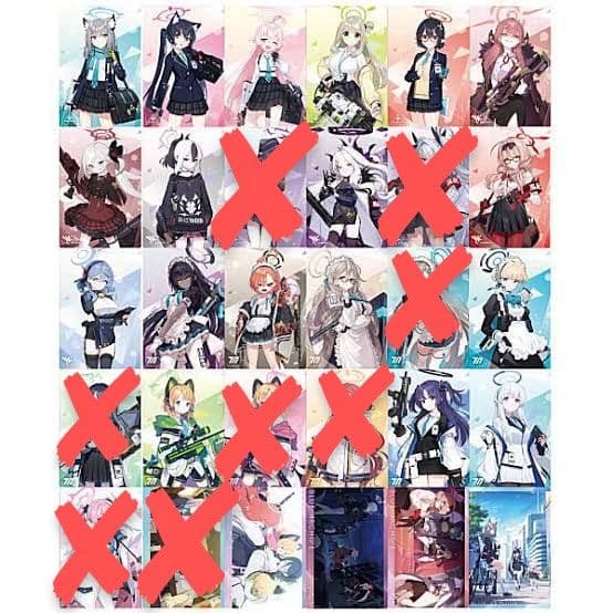 ブルアカ ウエハース カード vol1&2