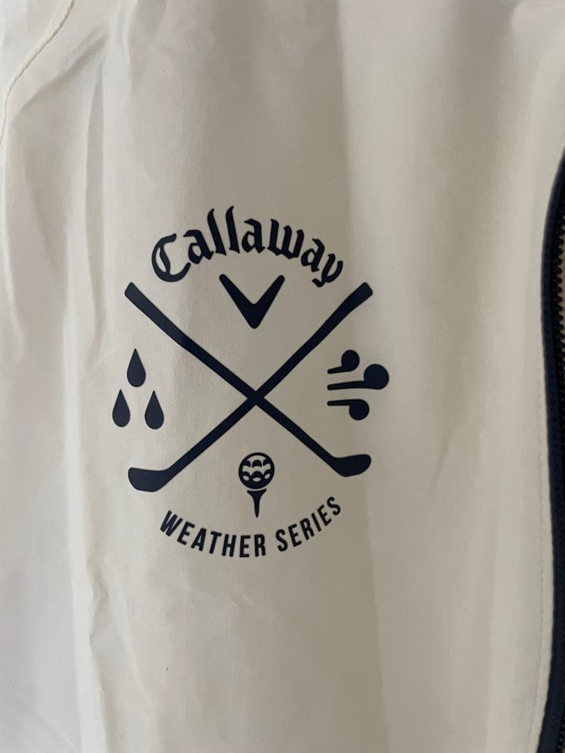 Callaway キャロウェイ レインウェア ホワイト　LL 上下 セットアップ