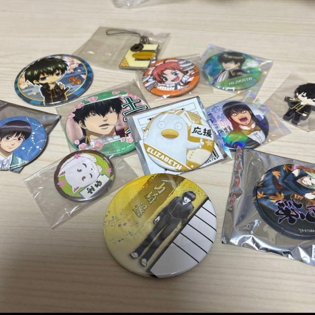 銀魂カード類、缶バッジ色々まとめ売りセット
