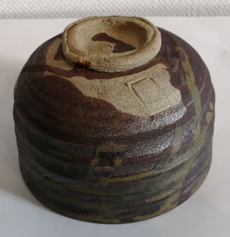 魯山人　備前風茶碗