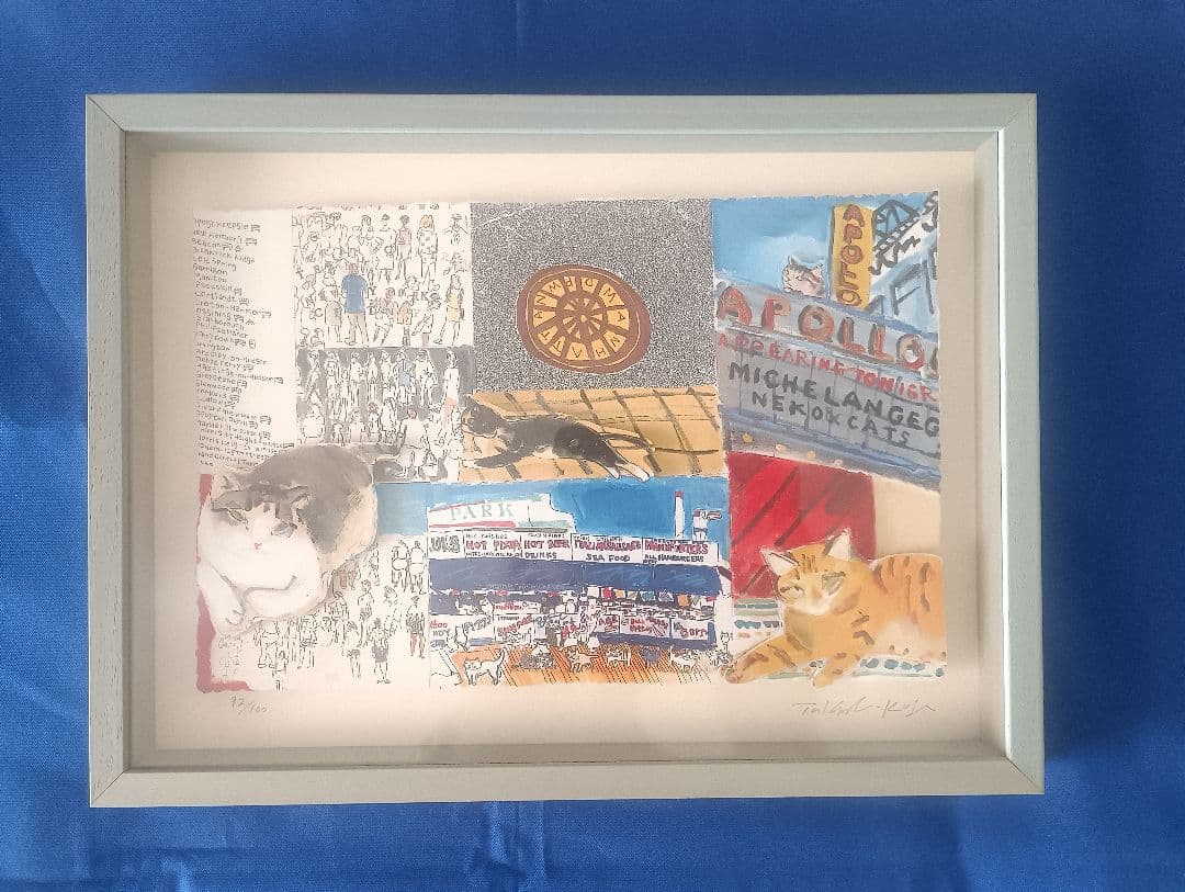 久下貴史　立体版画マンハッタナーズ　猫