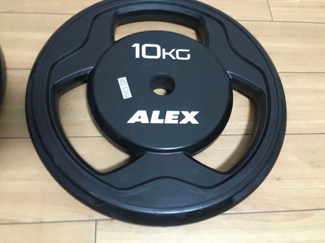 ALEX BPRラバープレート10kg × 2枚