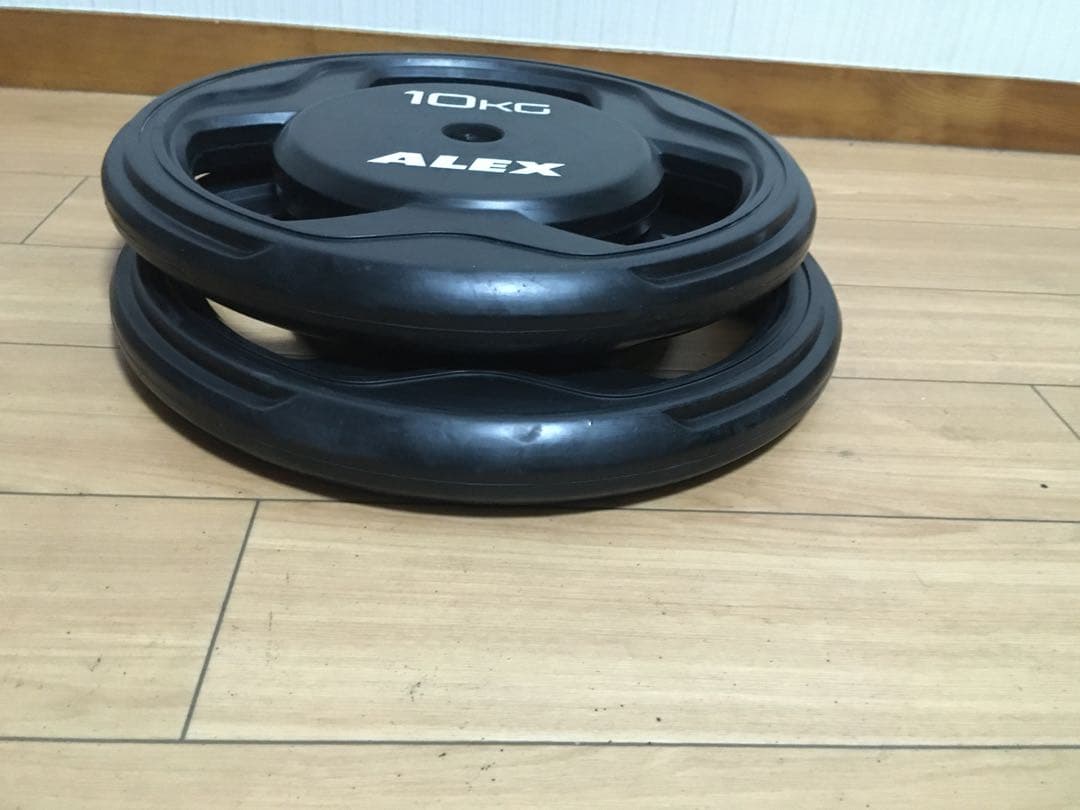 ALEX BPRラバープレート10kg × 2枚