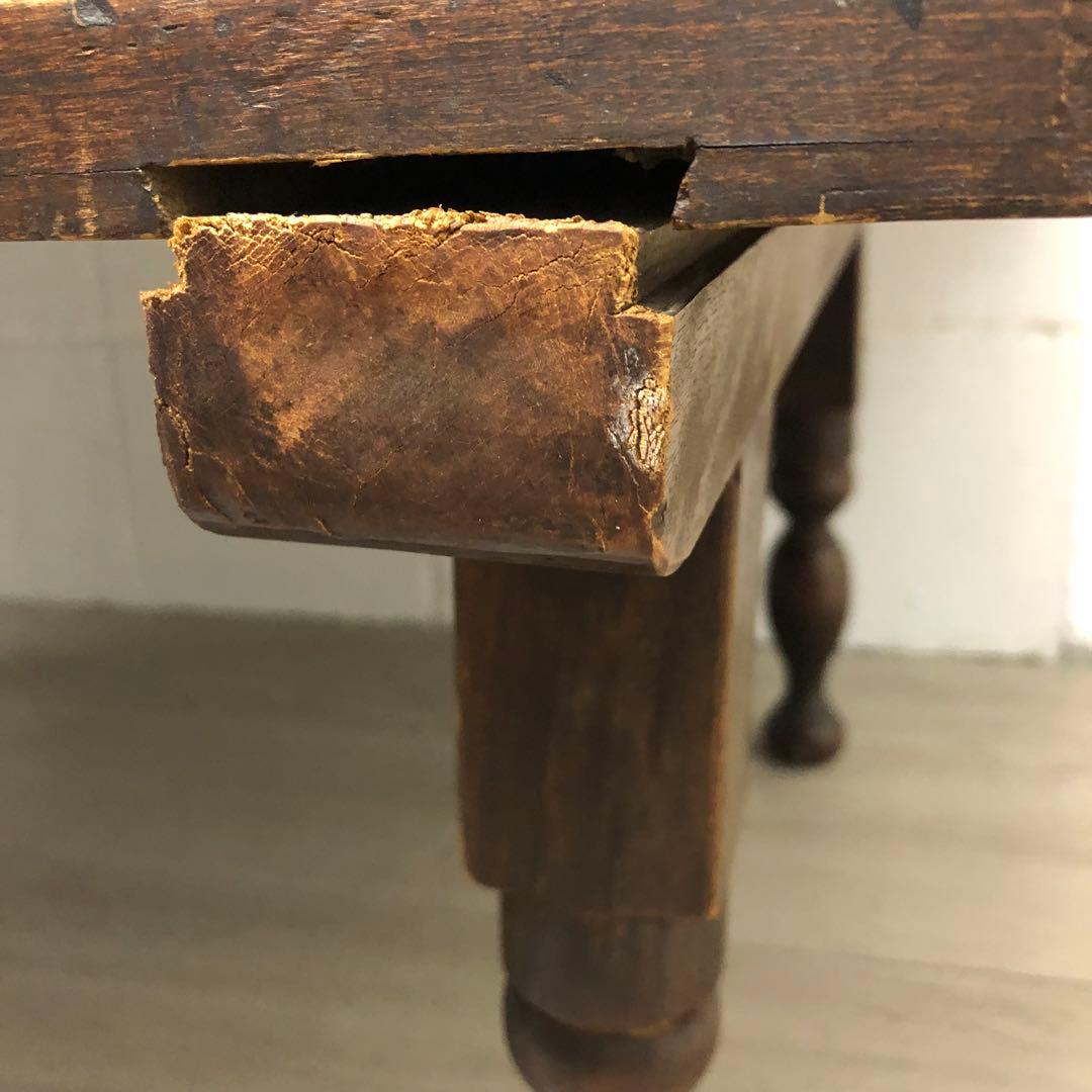 昭和レトロ　ちゃぶ台　木製　文机　座卓　ブラウン　作業台