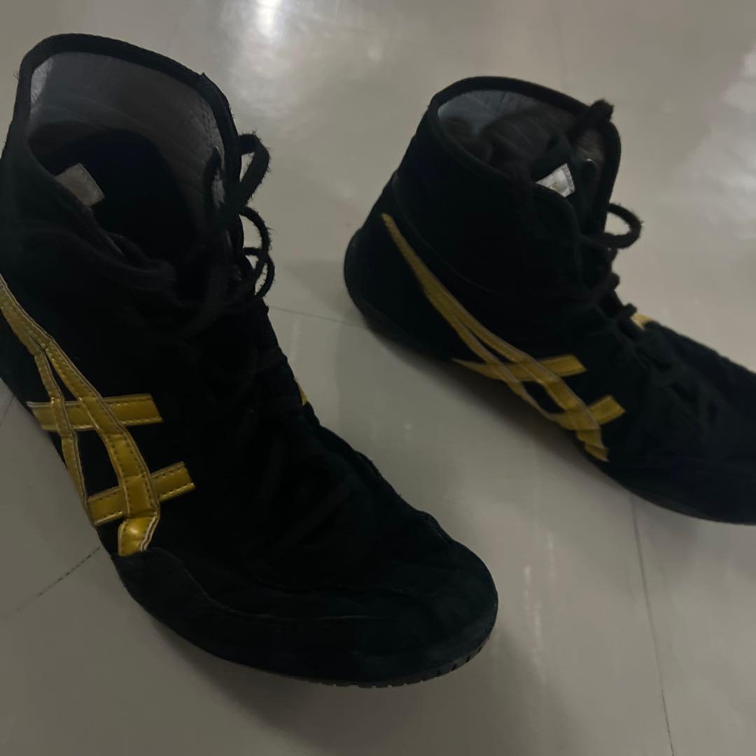 ASICS ボクシングシューズ ブラック/イエロー