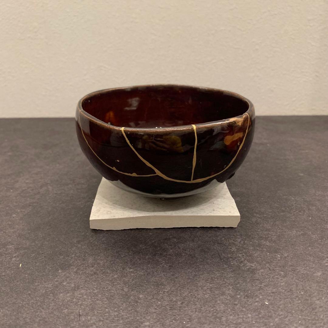 金継ぎ済み　抹茶茶碗-12