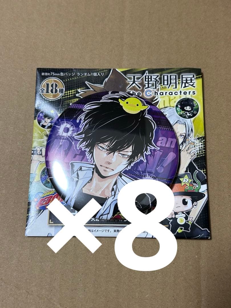 天野明展　コレクション缶バッジ　A 雲雀恭弥 REBORN リボーン 8枚