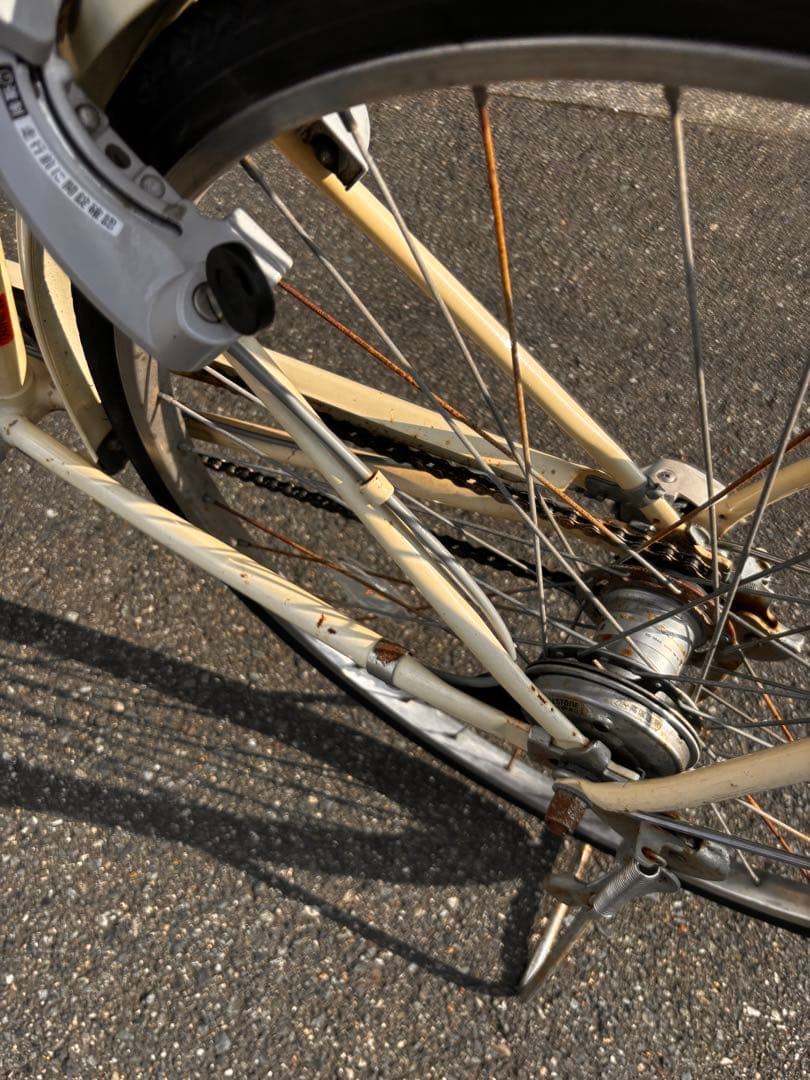 引き取り専用価格　ブリヂストン　ママチャリ　自転車　本体　カジュナ　ベージュ
