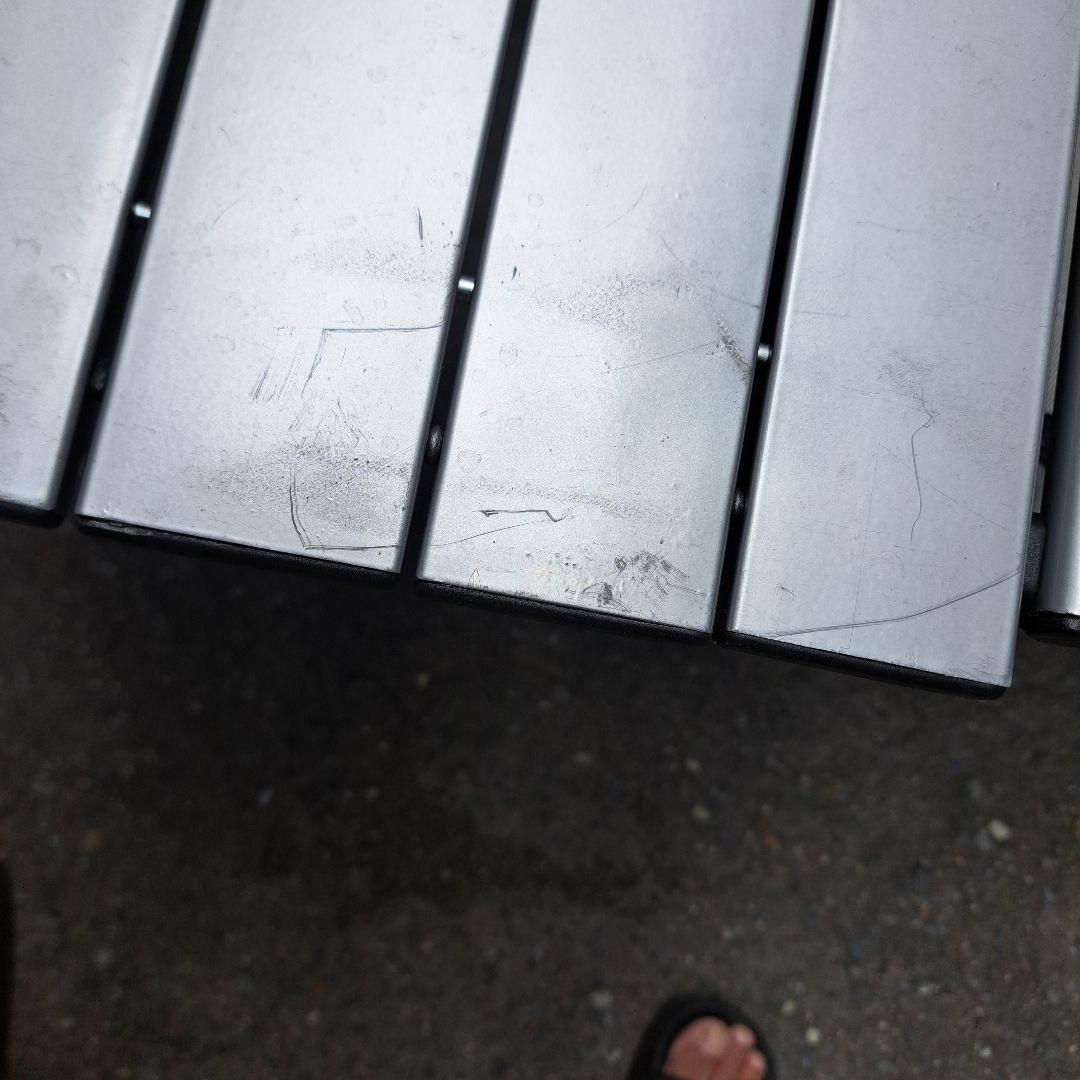 LOGOS アウトドアチェアセット グレー テーブル付き