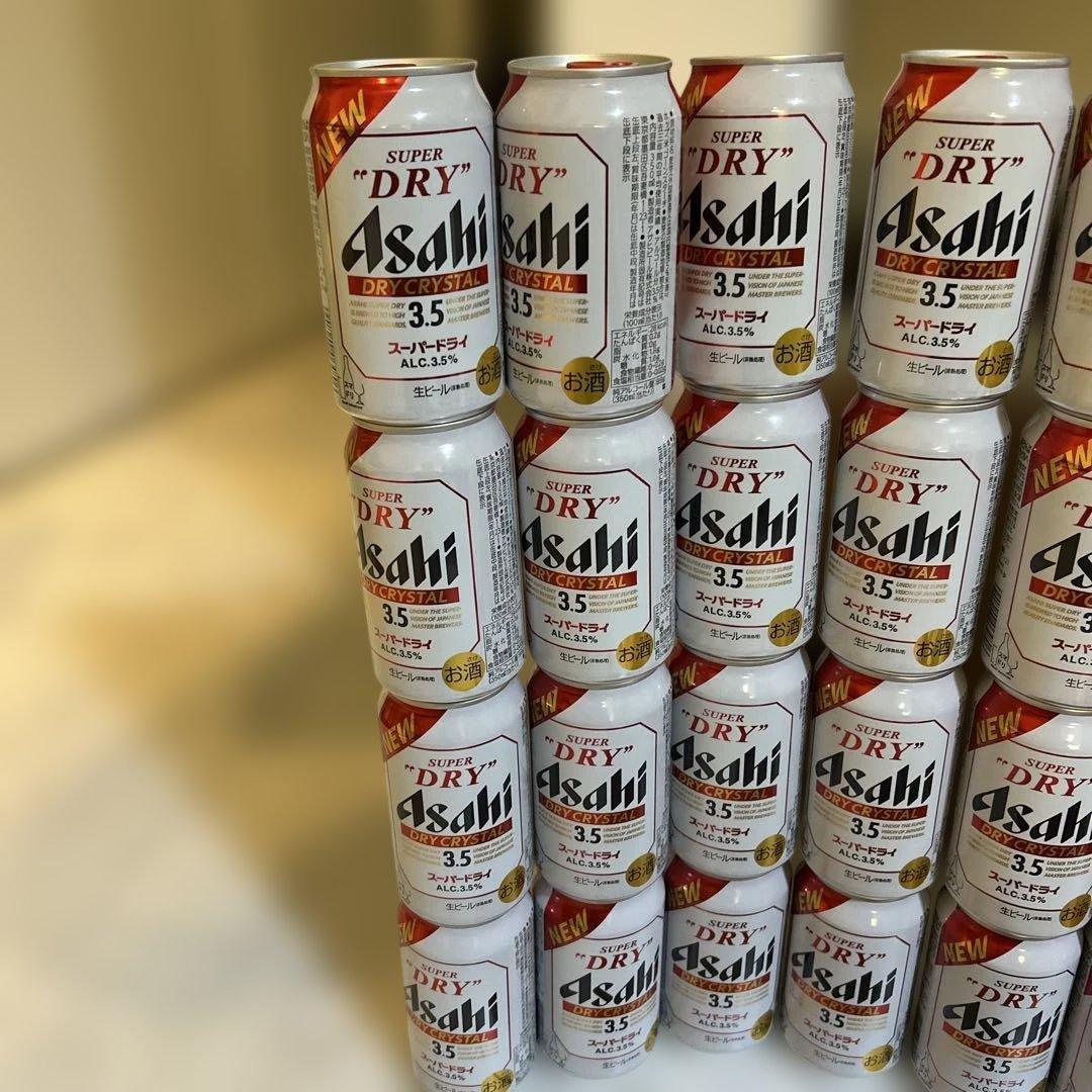 60本セット　アサヒ　ドライクリスタル　ビール　生ビール　お酒　発泡酒　3.5%