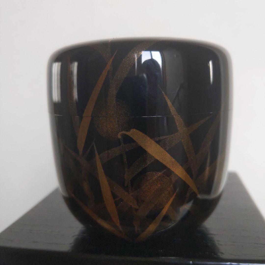 茶道具　大棗　中村宗秀　作　書付︰而妙斎　蛍　二重箱　夏　表千家　【匿名配送】